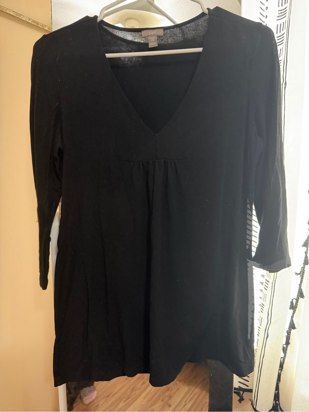 J. Jill Black V-Neck Women’s Tunic Top